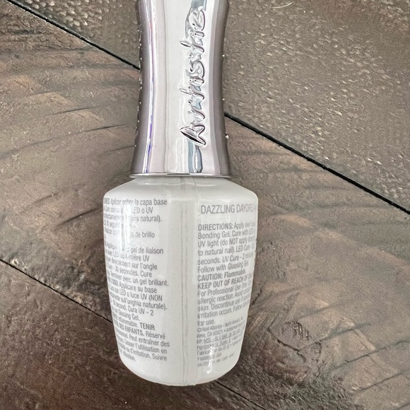 Artistic Colour Gloss Dazzling Daydream NEW Spring White Shimmer Gel Polish - Picture 5 of 6